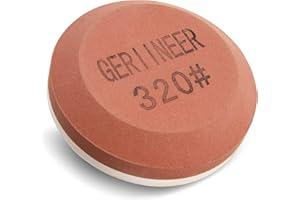 GERIINEER 2 In 1 Pietra per Affilare Su Due Lati, Pietra per Affilare Coltelli per Attrezzi da Giardino Coltelli da Cucina Scalpelli Asce (Grinta 320 500)