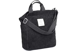 WantGor Large Tote Bag for Woman, Women's Crossbody Shoulder Handbags Big Capacity Shopping Bag (Black)