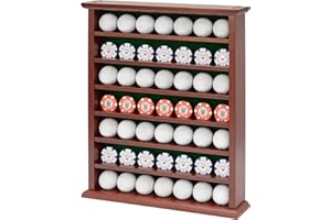 LONGRIDGE Zestaw upominkowy piłka golfowa Display z drewna na 49 piłek golfowych, brązowy