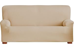 Eysa Ulises - Funda de sofá elástica, 3 plazas, Color Beige