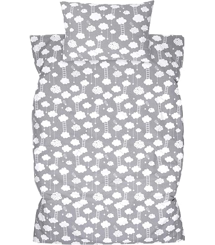 Ensemble Lit Enfant Sleepling - Couette Hiver 100x135 Cm + Oreiller 40x60 Cm, Microfibre, Chaud, Lavable, Fabriqué UE