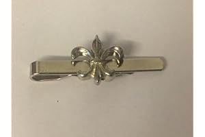 GIFTSFORALL Fleur De Lis TG485 Made From Fine English Modern Pewter on a Tie Clip (slide) POSTED BY US GIFTS FOR ALL 2016 FROM DERBYSHIRE UK