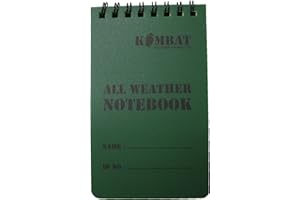 Kombat UK Mini carnet de notes militaire étanche 50 pages résistant aux intempéries