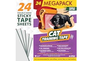 Panther Armor Nastro Deterrente - 24 pezzi - per Graffi dei Gatti - Protezione Divano Graffi Gatto - Proteggi Divano Gatti Graffi - Antigraffio Gatto Divano