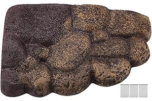 HFFHEER Resin Turtle Swimming Floating Platform Magnetische Harzinsel Aquarium Dekoration Ornamente für semi-aquatische Tiere