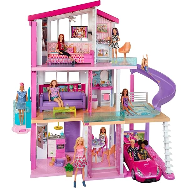Barbie Nin Havali Arabasi Ustu Acik Pembe Araba Dvx59 Amazon Com Tr Oyuncak