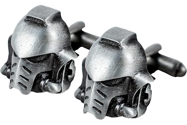 Warhammer 40 000 Space Marine Symbol manschettknappar – officiellt licensierade premium metalldesign presentsmycken, En storlek, Zink, Ingen ädelsten