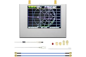Aggiornamento Nanovna V2 Plus4 Analizzatore di rete vettoriale 50kHz-4GHz, Aursinc Analizzatore dell'antenna da 4 '' HF VHF UHF Misurare i parametri S, Rapporto d'onda stazionaria di tensione