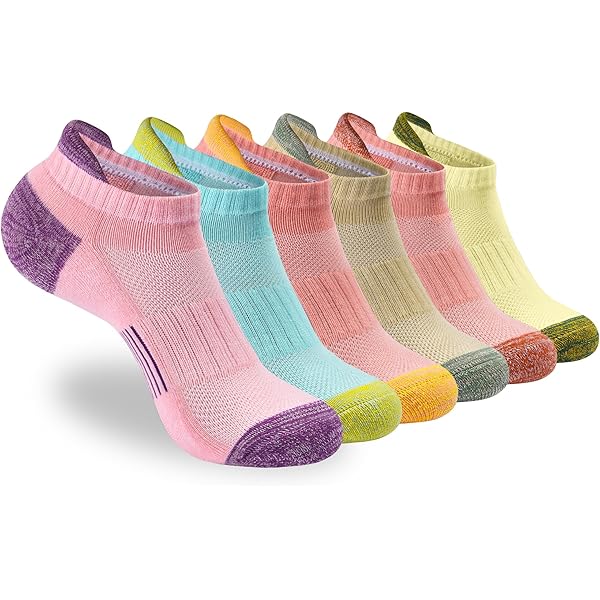 CLOSEMATE 7 Pairs Ankle Athletic Running Socks For Men Women - Comfort