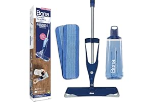 Bona Mopy natryskowe premium do podłóg, drewna, w zestawie 1 x wkład do czyszczenia podłóg Bona 850 ml i 2 x podkładki z mikrofibry