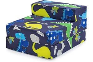 Ready Steady Bed Sofá Cama Plegable para Niños Cama Z - Silla Plegable Individual para Niños - Ideal para Sala de Estar Dormitorio Sala de Juegos | Ligero y Cómodo (Dino Dark)