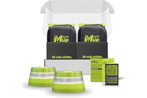LIGHTMUP LITE PACK Baliza V16 homologada DGT 3.0-Geolocalización IoT-Luz emergencia conectada-Señalización flash coche-Obligatoria en 2026-Datos Telefónica Tech hasta 2038 (Pack V16 Lite x2)