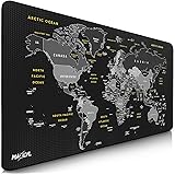 Sidorenko Tapis de Souris XXL - 900 x 400 x 2mm - Mouse Pad - Surface spéciale améliore la Vitesse et la précision | Base en 