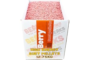 BEAKS wild bird food WILD BERRY suet feed pellets for wild birds 12.75kg FREE P&P