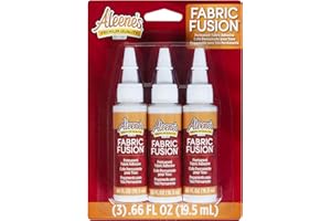 Aleene's Pegamento Permanente de fusión de Tela, 19,5 ml, 3 Unidades, Polímero a Base de Agua, Mehrfarbig, 2.33 x 10.79 x 15.24 cm, 58
