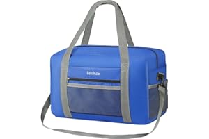 Bekahizar for Ryanair Airlines Cabin Bags 40x30x20 Underseat Holdall Travel Bag 20L Carry on Hand Luggage Weekend Bag with Shoulder Strap for Women and Men