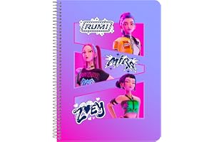 K-POP Demon Hunters - STATIONERY Anteckningsbok, 80 ark Quart, hårda omslag, 1design, perfekt för barn i olika åldrar, bekväm och mångsidig, styrka, 15,5 x 22 cm