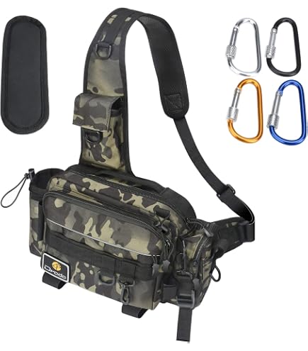 Gamakatsu G-Sling Bag – Kompakte Kunstködertasche Für Spinnfischer, Mit 2 Tackle Boxen & Magnetverschluss