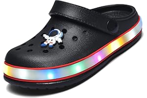VIYEAR Kinder Jungen Mädchen LED Clogs Süße leichte Sommer Hausschuhe Garden Beach Sandalen