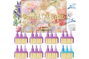 SCENTORINI Doftplugg 3Volution refill doftoljeflaska | Kompatibel med Febreze Ambi Pur 3Volution doftplugg med lavendel, eukalyptussalvia, blommig, linne, bomull, ocean-doft