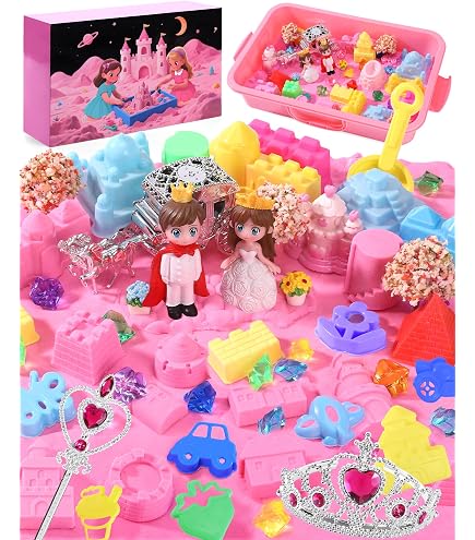 Schatkist Magisch Zand Set – 1 Kg Kinetisch Zand + Gloeiende Edelstenen – Piraten Speelzandbak Voor Kids 3-8 Jaar