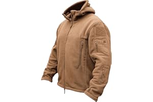 TACVASEN Windproof Men's Military Fleece Combat Jacket Tactical Hoodies