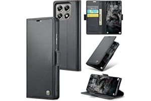 Rerzoiro Handyhülle für Xiaomi 14T Hülle, Premium PU Lederhülle Klappbar Flip Case [RFID Blocker] Tasche Magnet Kartenfach Klapphülle Schutzhülle für Xiaomi 14T, Schwarz