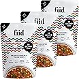 Fiid 100% Natural Vegan Microwave Ready Meals - Moroccan Chickpea Tagine Stew - 3 x 275g (Vegetarian Food Pouch, High in Fibre & Protein, Low in Sugar, Fat Free)