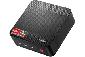 ‎BOSGAME BOSGAME P4 Windows 11 Pro Dual 2.5G LAN Gaming-PC, AMD Ryzen 7 5700U, 8C/16T bis zu 4,3 GHz, 32 GB DDR4 RAM, 1 TB PCIe 4.0 SSD, 4K@60Hz Triple Display, HDMI, USB-C, USB3.2, 2.5G LAN, Wi-Fi6E, BT5.2