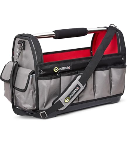 Borsa Per Attrezzi WURTH 0715930222 - Aperta, Robusta, Con Maniglia Regolabile, Capacità 20 Kg - Foto 3