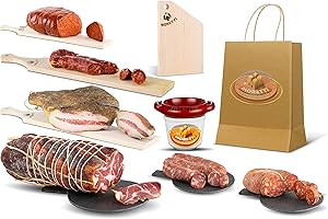 Moretti® | Pacco Salumi Artigianali | Degustazione Salumi | Idea regalo Natale o Pasqua | Prodotti Tipici Calabresi | Varie Combinazioni | Accessori In Omaggio(Kit Medio)
