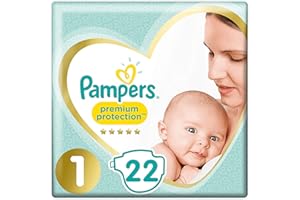 Pampers New Baby Couches Taille 1 2-5 Kg, 22 couches