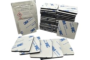 SPYDER TAPE 3M Double Sided Sticky Pads BLACK 40pk: Heavy Duty Waterproof Adhesive for Wall Hanging, Pictures & Dash Cams (Nextbase Compatible) - Superior Strength Foam Pads for All Surfaces & Uses 40mm x 40mm