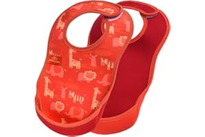 Bibetta Feeding Bibs for Babies 2 Pack - Ultrabib Baby Bib with Pocket