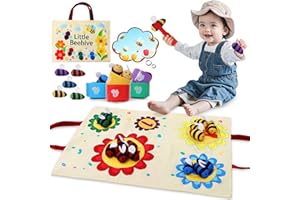 TOGOU2S Juguetes Niños 1 Año, Juguete Montessori de Abejas, Reconocimiento de Colores, Conteo de Números, Motricidad Fina, Regalo Ideal para niños de 1 a 3 años en Navidad, Pascua o Oumpleaños