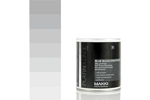 Makki PlatinBlond Haar Blau Blondierpulver mit Anti-Gelb und Seidenproteine 150g