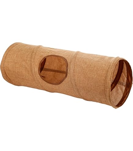 Tunnel In Salice Trixie Con Fieno E Carota - Gioco Per Conigli, Criceti E Piccoli Animali, 15x33cm - Foto 3