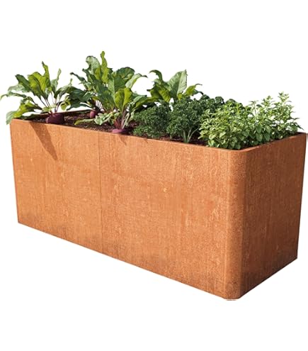 vidaXL Plantenbak verhoogd 160x80x77 cm cortenstaal roestig, plantenbak, groentebed, tuinbed, verhoogd bed, kruidenbed, plantenbak buiten, bloembak