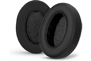 Brainwavz Earpads For ATH M50X, M50XBT, M40X, M30X, HyperX, SHURE, Turtle Beach, AKG, ATH, Philips, JBL, Fostex Replacement Memory Foam Ear Pads & Fits Many Headphones (see list), Black Oval