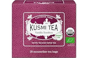 Kusmi Tea - Vanilla Rooibos (Bio) - Infuso al gusto di vaniglia - Scatola da 20 bustine