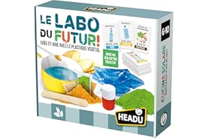 Headu - Le Labo du Futur - Crée Et Joue avec Le Plastique Végétal | Jeu Educatif 7 8 9 Ans, Jeux Scientifiques pour Enfants, Cadeau Enfants, Cadeau Fille, Cadeau Garçon, Made in Italy