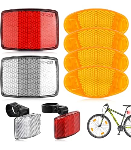 CAM2 Spoke Reflectors 48 Pieces Spoke Reflectors Bicycle Reflectors - View #6