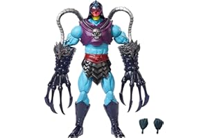 Masters of the Universe Masterverse Szkieletor Megaszpony Figurka (17,5 cm) z 30 punktami ruchu, zabawka deluxe MOTU i duża para dłoni do ataku, JBP81