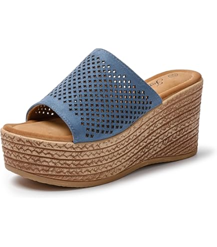 Keilsandalen Damen Mit Plateausohle - Bequeme Sommersandalen Mit Keilabsatz Für Strand & Freizeit