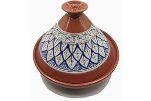 ETNICO ARREDO Tajine Pentola Terracotta Piatto Etnico Marocchino Tunisino XL 32cm 2910201100