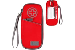 USA Gear Custodia Per Il Trasporto Di Epi Pens - Custodia Per Medicinali Per Allergie Epi Pen Con Esterno Resistente All'acqua, Fodera Isolata - Contiene Epipen, Siringhe Da Insulina E Altro