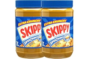 ZHANYIYIZHAN 2 X Skippy Extra Crunchy Super Crunch Peanut Butter 1.13Kg