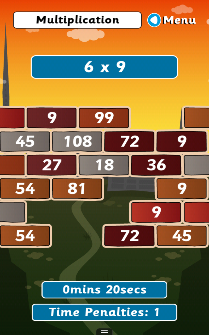 Wipeout Wall (x & ÷) Amazon.co.uk Apps & Games