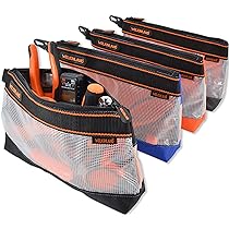 thumbnail: 4-Packs Kleine Tool Pouch Heavy-Duty - Elektricien Tool Pouches Met Clip, Verschillende Kleuren