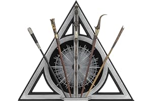 The Noble Collection Fantastic Beasts Crimes of Grindelwald Wand Set - 5 Wizard Wands With Display Stand - Officially Licensed Film Set Movie Props Gifts